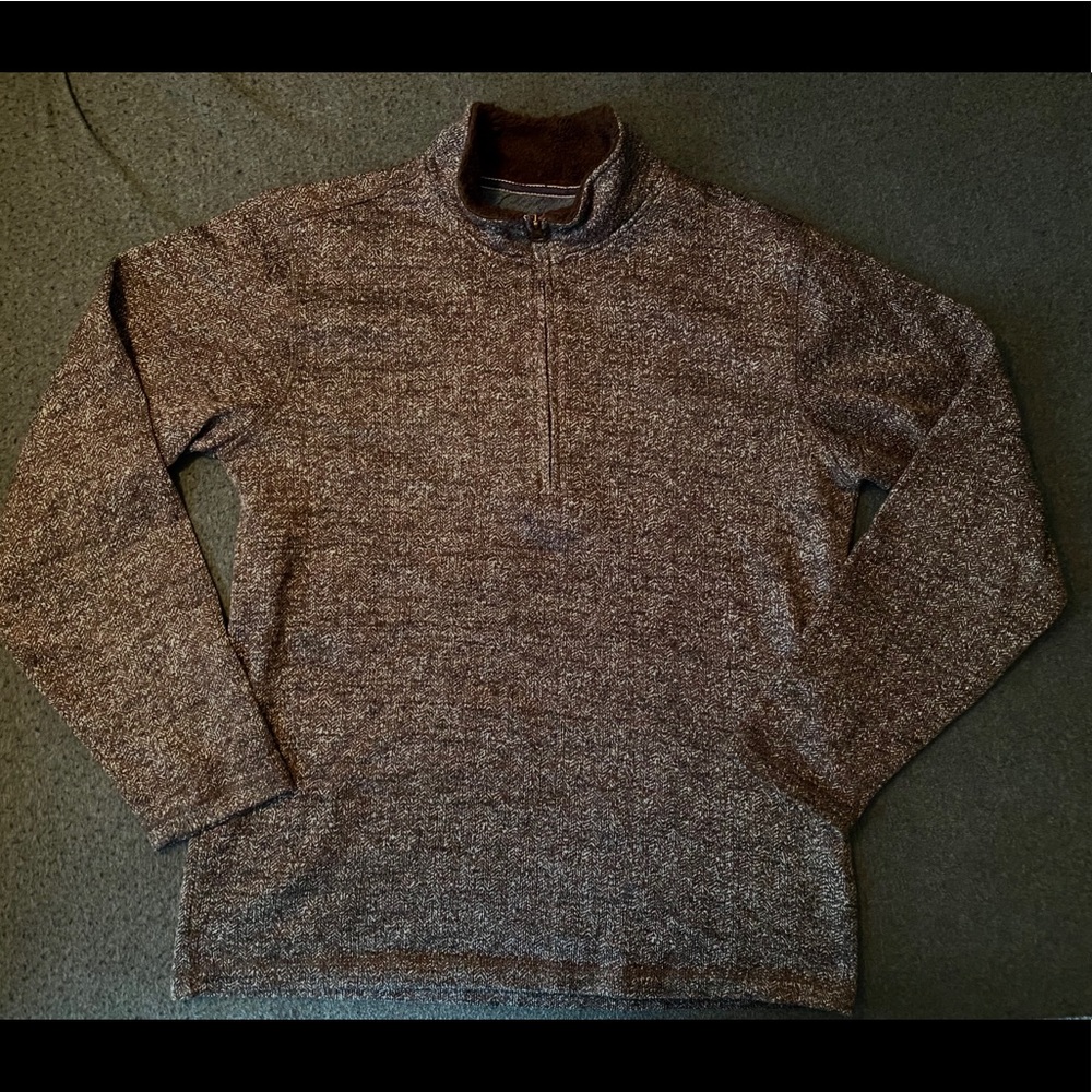 Boys Sweater Quarter Zip Large